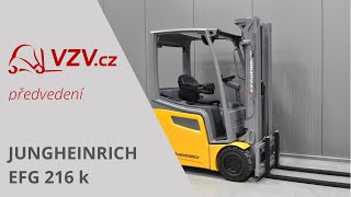 Jungheinrich EFG 216 k three-wheel forklift for sale - Image 4 | Forkliftonline Jungheinrich EFG 216 k three-wheel forklift | Image 4 - Forkliftonline