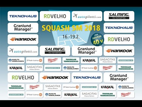SQUASH SM 2018 2. päivä