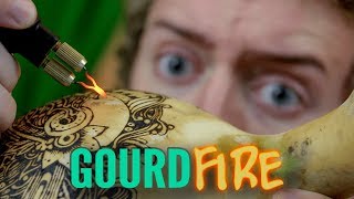 Gourd Pyrography &amp; Tekchic Woodburner Review