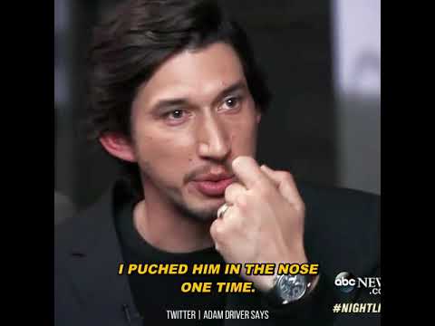 Adam Driver "My dad had a stormtrooper helmet that he would chase us around the house ..."
