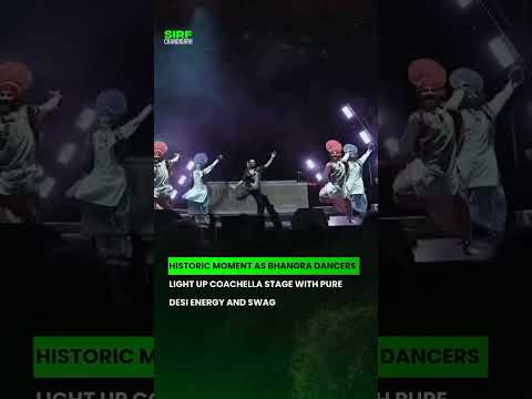 Coachella 2025 Pure Desi Energy  ⚡👍 #coachella #2025 #bhangra #music #trendingshorts #shortsviral