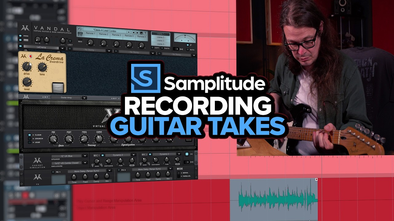Samplitude: Record Multiple Guitar Takes