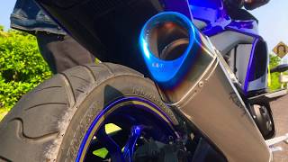 【YZF-R25】 OVER RACING スリップオンマフラー TT-FormulaRS+PRO