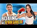 Ryan Garcia Teaches Nina Drama His Left Hook Escape Room Livestream