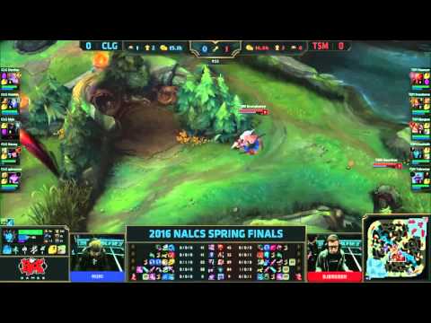 TSM VS CLG First Blood for Doublelift Kalista NA LCS Spring Finals 2016