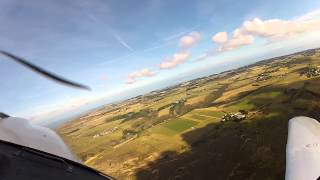 preview picture of video 'Aviasport Flyout - Piper Dakota takeoff Belle-île-en-mer (LFEA) 2012'