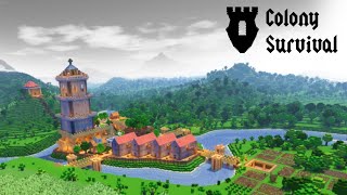 Come Build a Medieval Town With Me - Colony Survival Live!