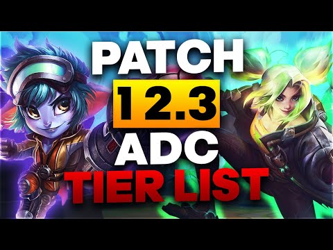 UPDATED ADC TIER LIST PATCH 12.3 - Climbing to Master with Tristana! | The Best ADCs To Climb With