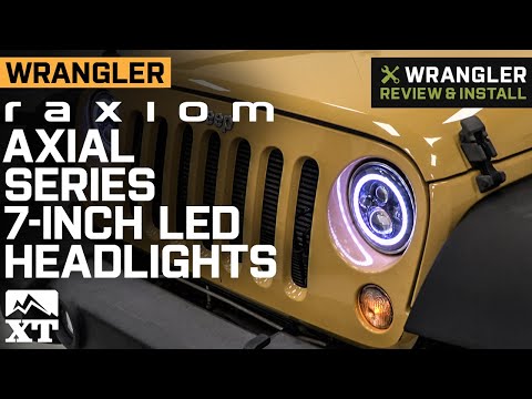 Jeep Wrangler Raxiom Axial Series 7-Inch LED Headlights; with RGB Halo Review & Install