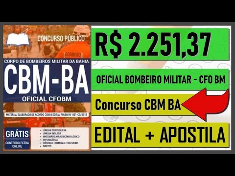 Apostila Concurso PM BA - CBM BA 2019 - Oficial Bombeiro Militar - Corpo de Bombeiros Militar BA