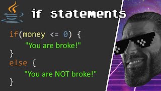 Java if statements 🚧【6 minutes】