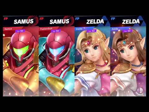 Super Smash Bros Ultimate Amiibo Fights   Request #10253 2 Samus vs 2 Zelda