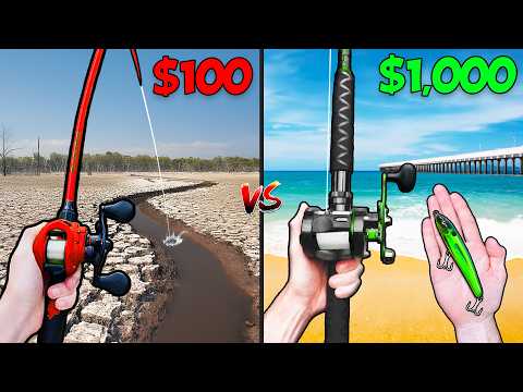 $100 vs $1,000 Saltwater Budget Fishing Challenge