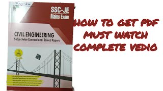 How to get pdf ssc je mains ies conventional