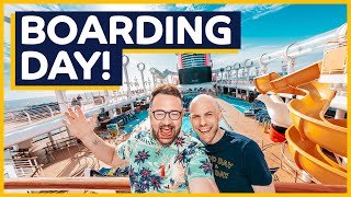 Disney Cruise - Boarding the HALF EMPTY Disney Fantasy!