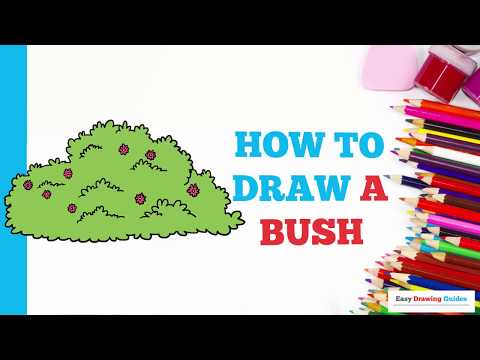 Bush Drawing Step by Step Tutorial – I'm Youtuber – Follow my videos to ...