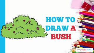 How to Draw a Bush in a Few Easy Steps: Drawing Tutorial for Beginner Artists