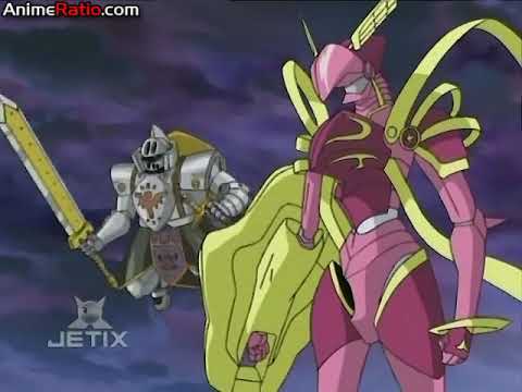 Digimon Data Squad - MirageGaogamon Burst Mode vs. Crusadermon (LoadKnightmon)