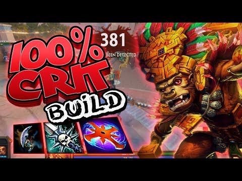 Smite: 100% Crit Hun Batz Build - THE COUNTER CRIT TACTICS!
