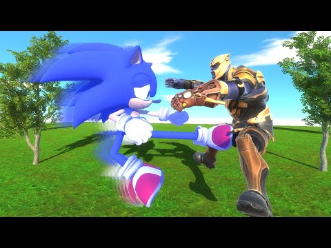 SONIC vs THANOS - Animal Revolt Battle Simulator
