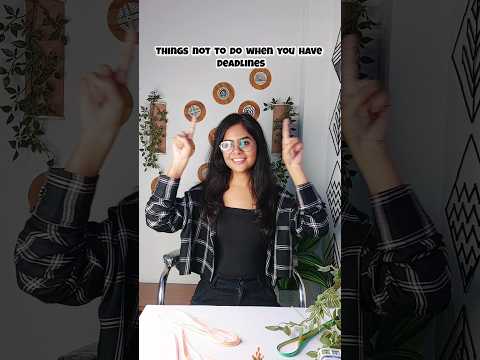 Things not to do when you got busy schedule #CRAFTER #video #craft #artist