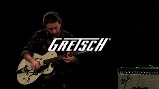 Video thumbnail for Gretsch G6118T Players Edition Anniversary, Lotus Ivory | Gear4music demo by Gear4music Guitars