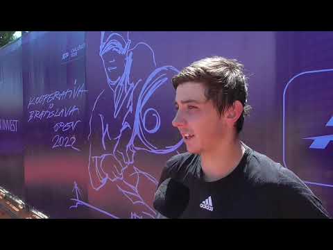 Kooperativa Bratislava Open 2022 Alexander Shevchenko interview after the singles final
