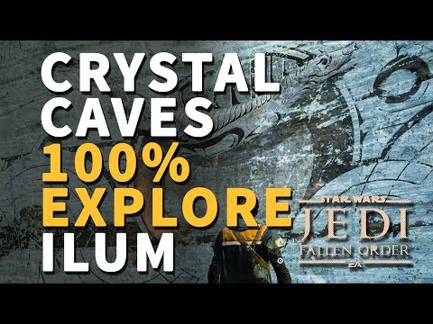 Crystal Caves 100% Explored Ilum (Echo, Chests, Secrets) Star Wars Jedi Fallen Order