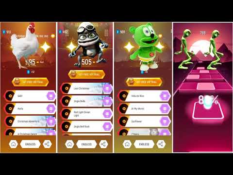 Chicken Song Vs Crazy Frog Vs Pikachu Vs Alien Dance