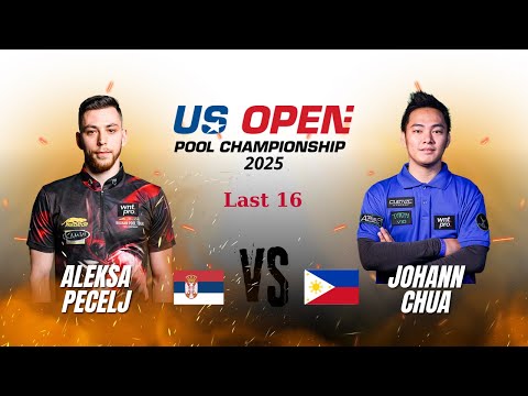 Last 16 Highlights | Aleksa Pecelj vs Johann Chua | 2025 US Open Pool | アレクサ・ペツェリ vs ヨハン・チュア ハイライト