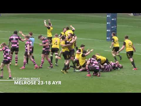 RUGBY REPORT: SCOTTISH CUP FINAL 2017 - MELROSE v AYR - 22.4.17