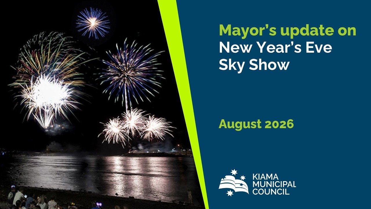 Mayor Cameron McDonald announces the return of the Kiama New Year's Eve Sky Show