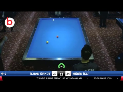 İLHAN ÜRKÜT & MÜBİN İSLİ Bilardo Maçı - 2019 - TÜRKİYE 1.LİGİ-2.TUR