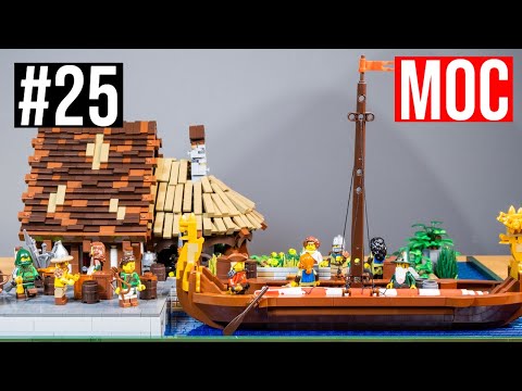 Mittelalter MOC Merlinsstein - Episode 25: Ein neues Schiff im Hafen!