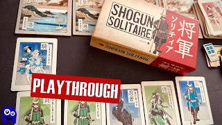 Shogun Solitaire Travel Game Playthrough | Worthington Publishing | Solo Wargame