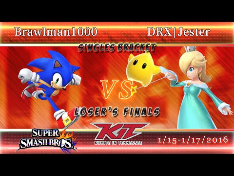 KiT2016 - Brawlman1000 (Sonic) vs. DRX Jester (Rosalina) - Loser's Finals - Smash 4 - Wii U