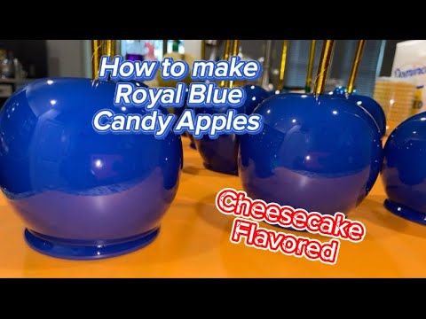 How to make Royal Blue Candy Apples | Candy Apple Tutorial | #candyapples #tutorial