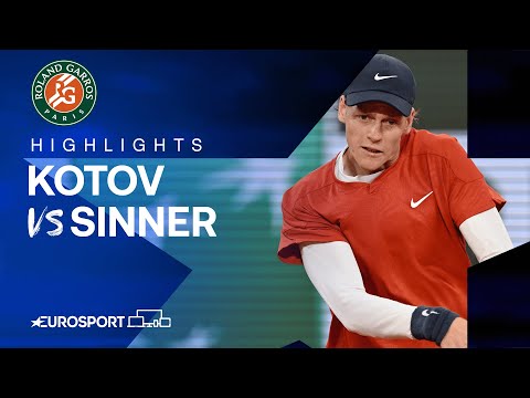 Pavel Kotov vs Jannik Sinner | Round 3 | French Open 2024 Highlights 🇫🇷