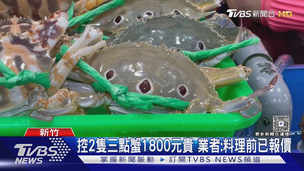 影音／控南寮漁港2隻三點蟹「要價1800元」　業者喊冤：秤重報價才料理
