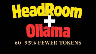 Headroom + Ollama - Cut Your AI Agent's Tokens by 90%