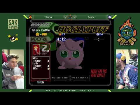 Smash Camp Wave 1 Pools - Slurpy (Sheik) vs Scape (Jigglypuff)