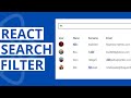React Search Filter Tutorial Beginner To Advanced