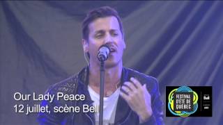 Our Lady Peace, One Man Army - Festival d&#39;été de Québec 2012