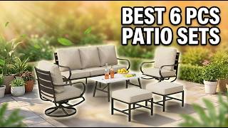 Best 6 PCS Outdoor Patio Furniture Sets: Top 4 Picks for Comfort, Style & Durability