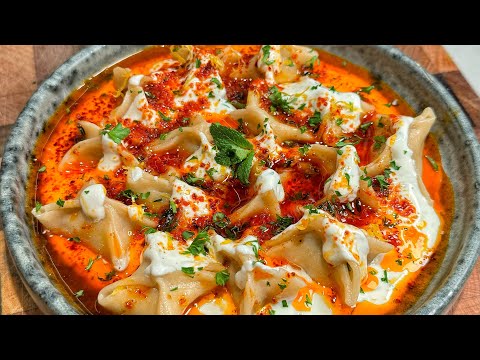 Turkish Manti from scratch! 🇹🇷😍