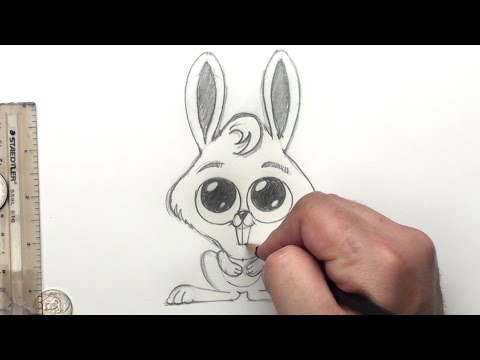 How to Draw a Bunny Rabbit - Easter Bunny - Art...