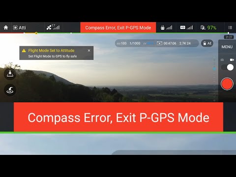 Dji Fantom 4 pro compass error _ ошибка компаса