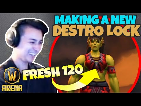 Pikaboo Makes a FRESH 120 Destro Lock - EASIEST QUEUES OF MY LIFE w/ Carl | WoW Arena