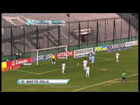 Gol de Rolle. Arsenal 4 - All Boys 0. Fecha 19. Torneo Final 2013. Fútbol Para Todos