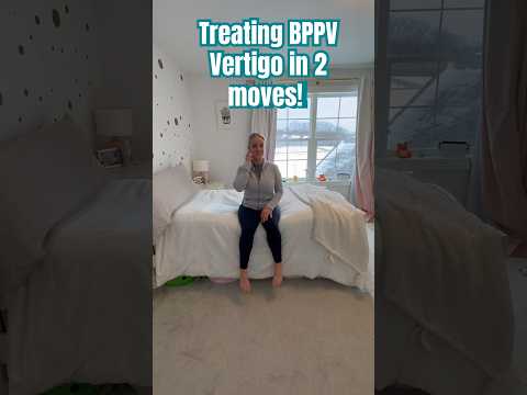 Get rid of vertigo in 2 minutes (BPPV treatment at home) Different from Epley #vestibular